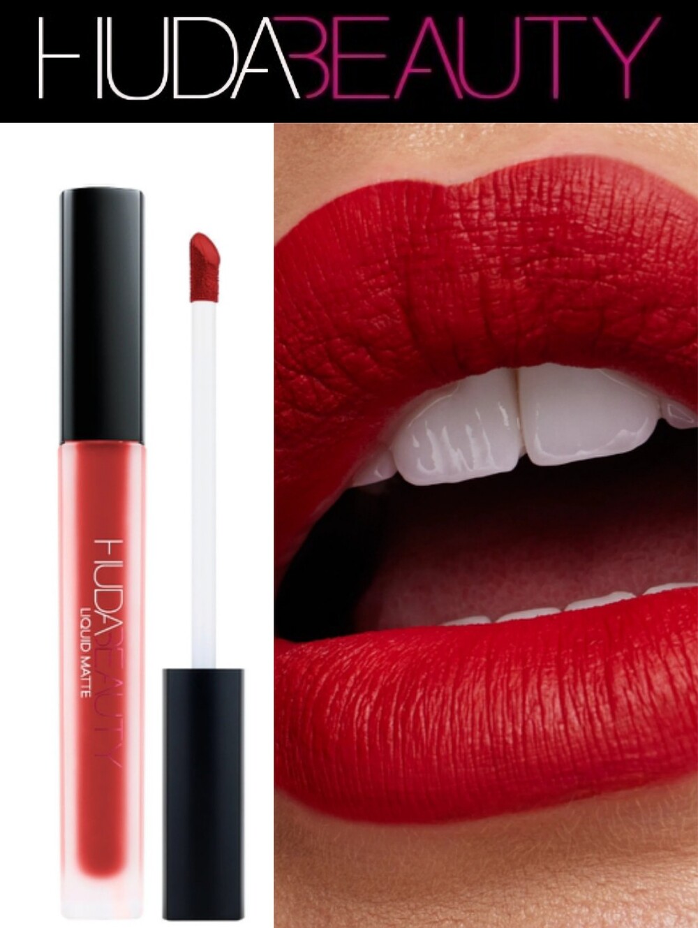 HUDA BEAUTY Matte Transfer-Proof JLiquid Lipstick
